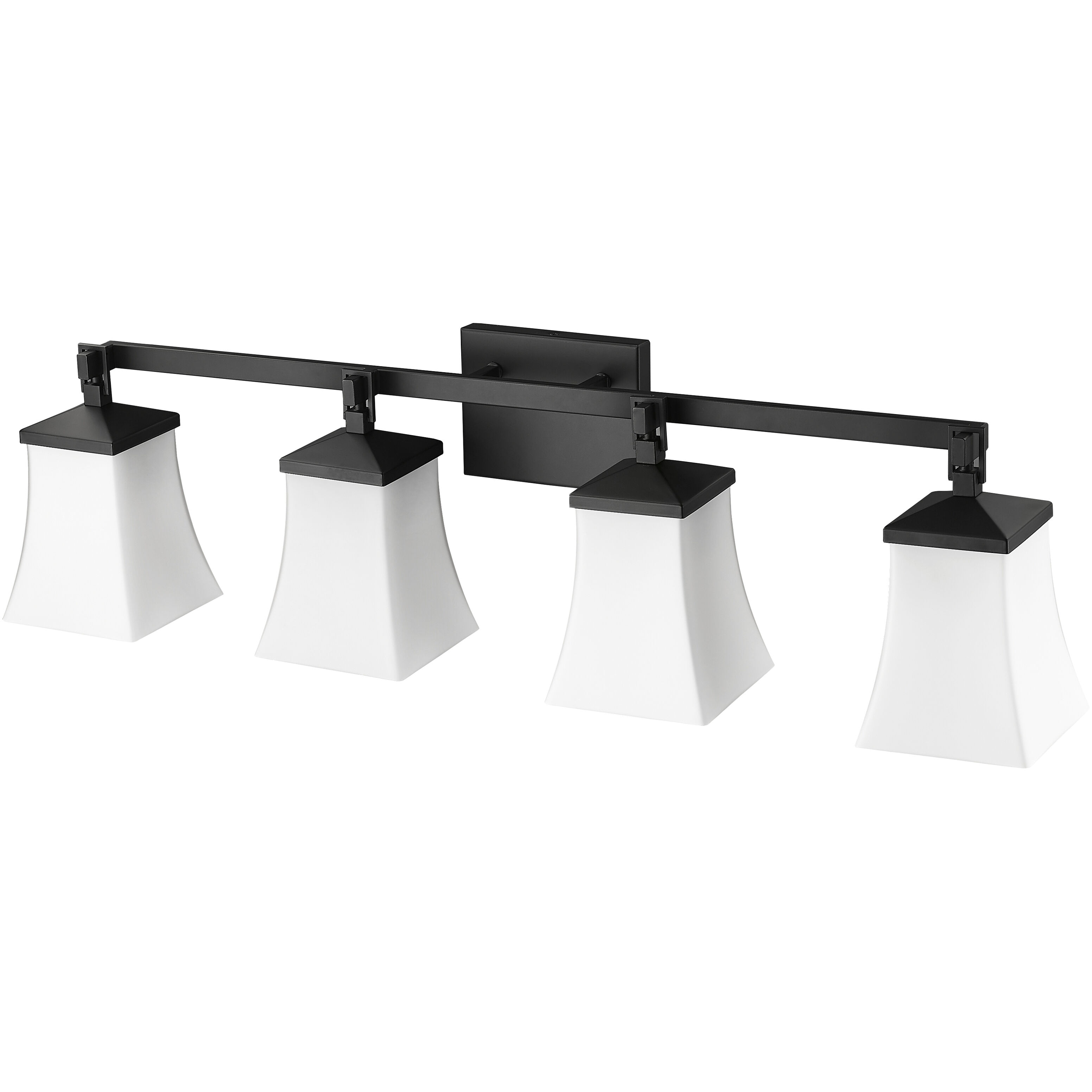 Sonorra 4 Light 33.25 inch Matte Black Bathroom Vanity Light Wall Light